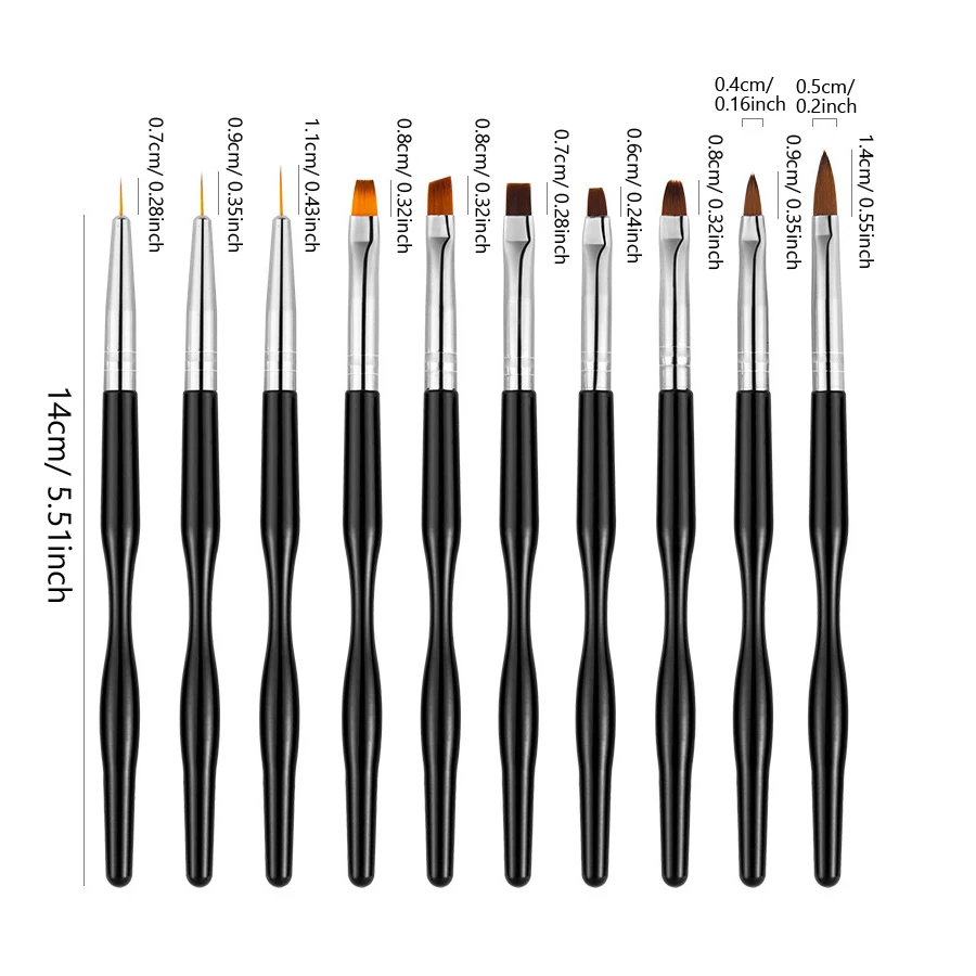 Ensemble de pinceaux à ongles  - Detailing Brush Set avis et prix