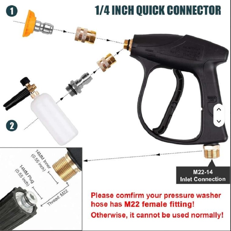 Pistolet de lavage haute press - Pressure Washer Foam Gun avis et prix