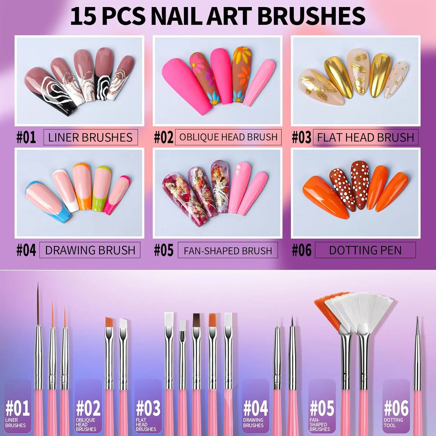 Ensemble de 25 brosses à ongle - Detailing Brush Set avis et prix